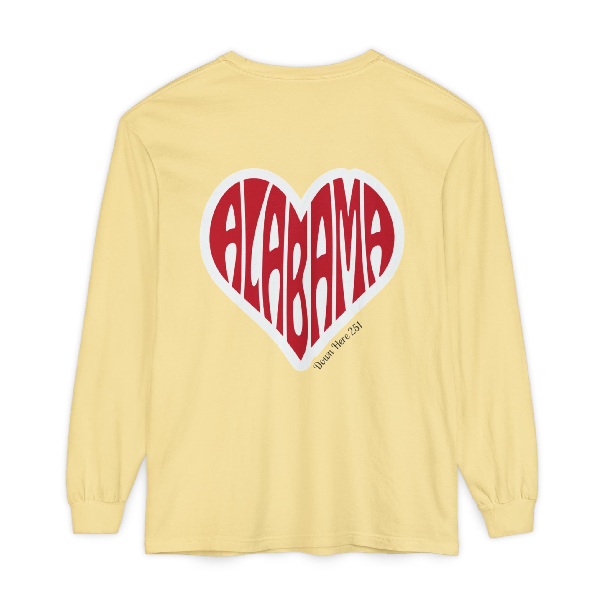 Alabama Heart Long Sleeve Tee