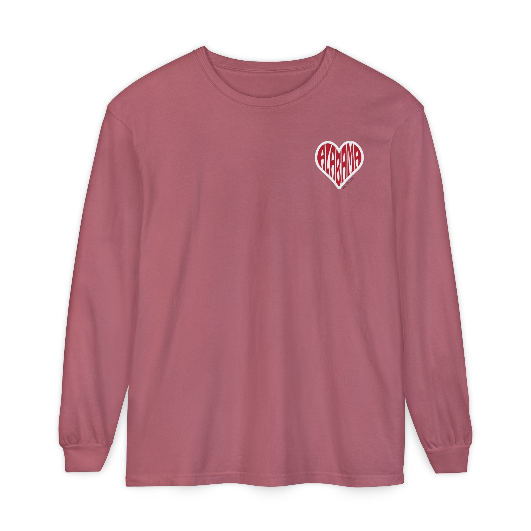 Alabama Heart Long Sleeve Tee
