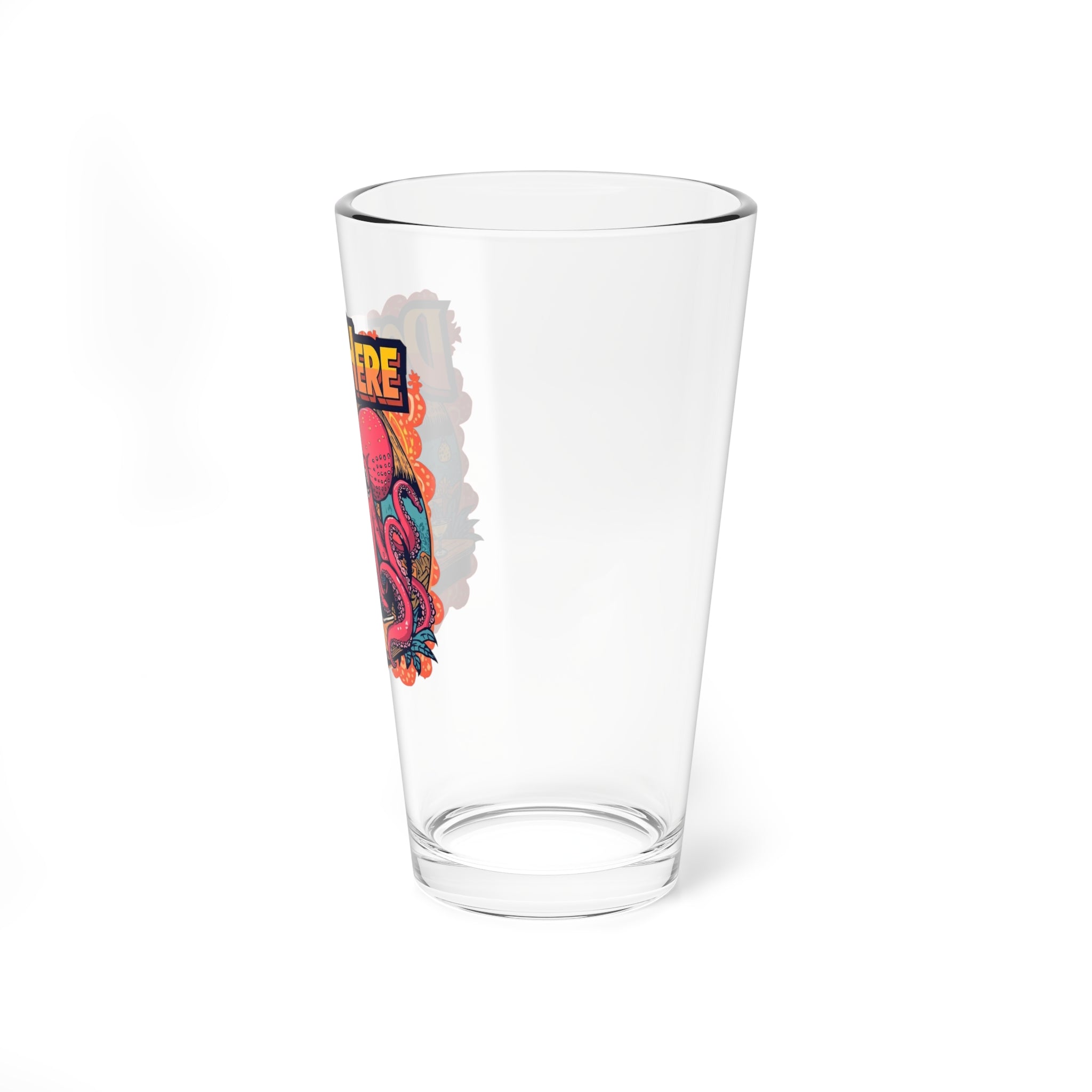'Down Here' Octopus Bartender Pint Glass