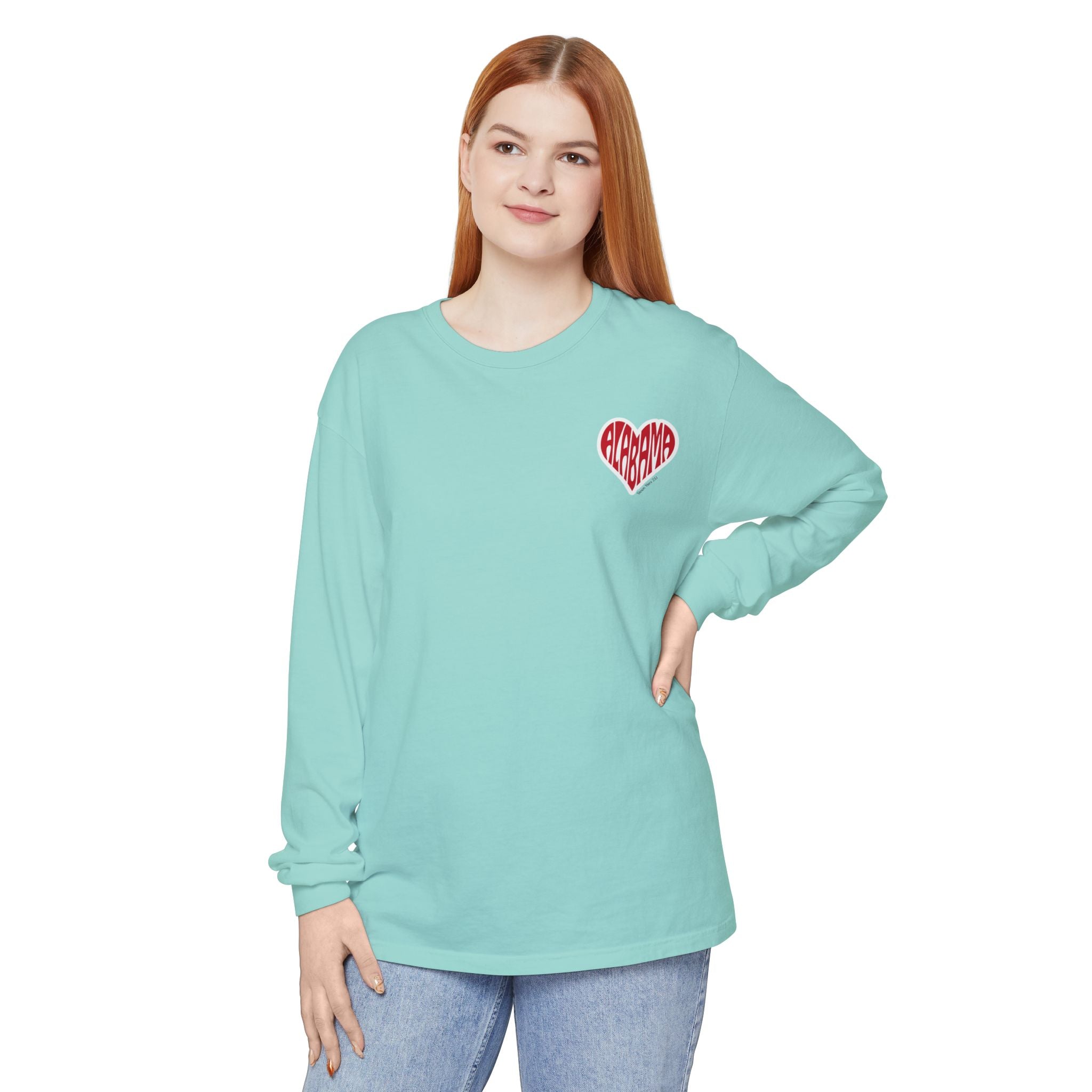 Alabama Heart Long Sleeve Tee