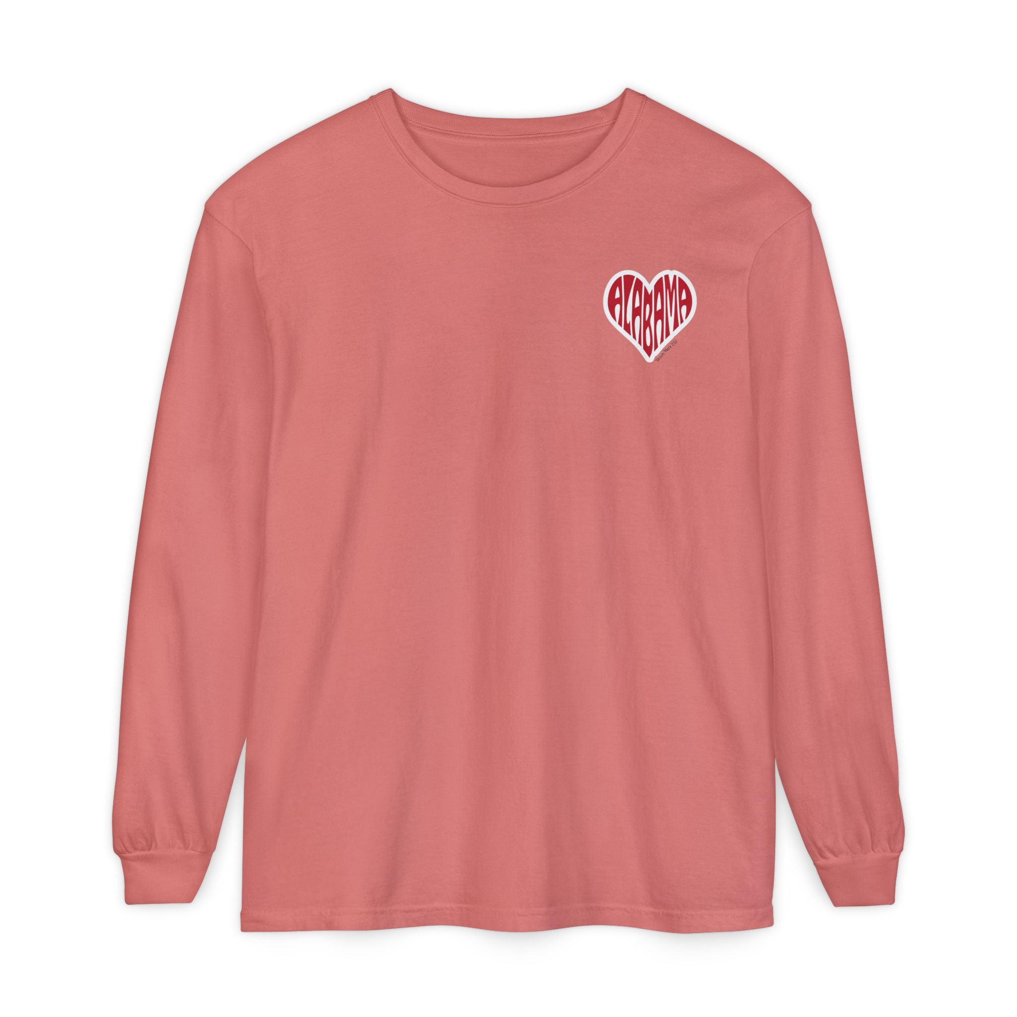 Alabama Heart Long Sleeve Tee