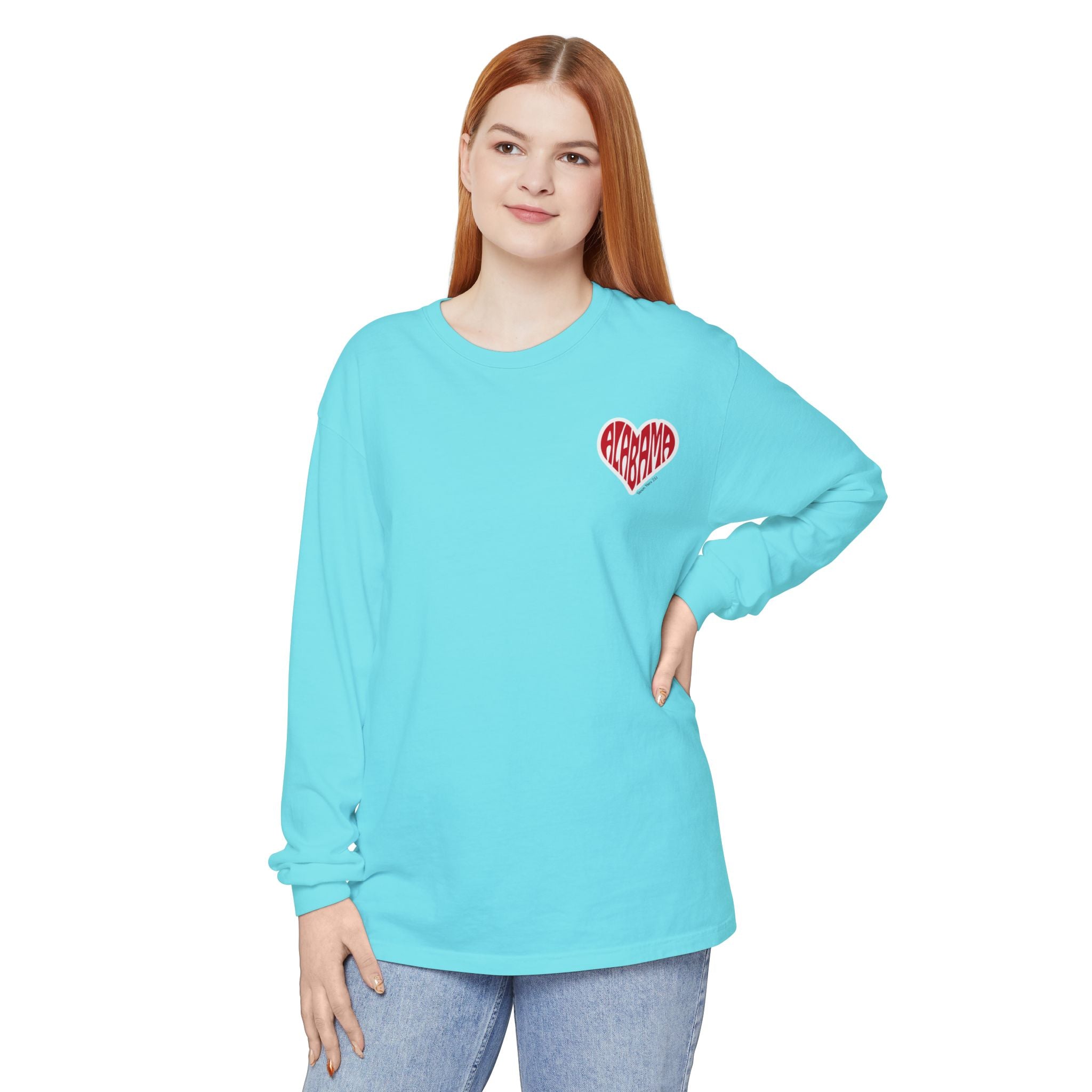 Alabama Heart Long Sleeve Tee