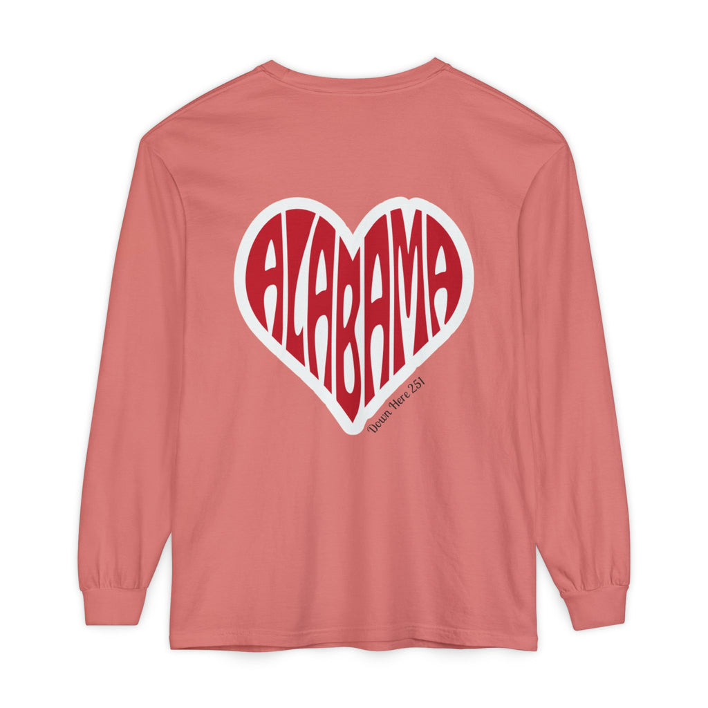 Alabama Heart Long Sleeve Tee