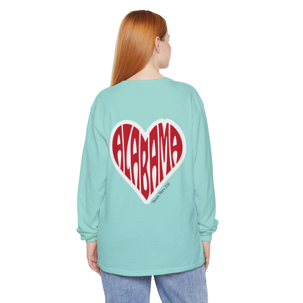 Alabama Heart Long Sleeve Tee