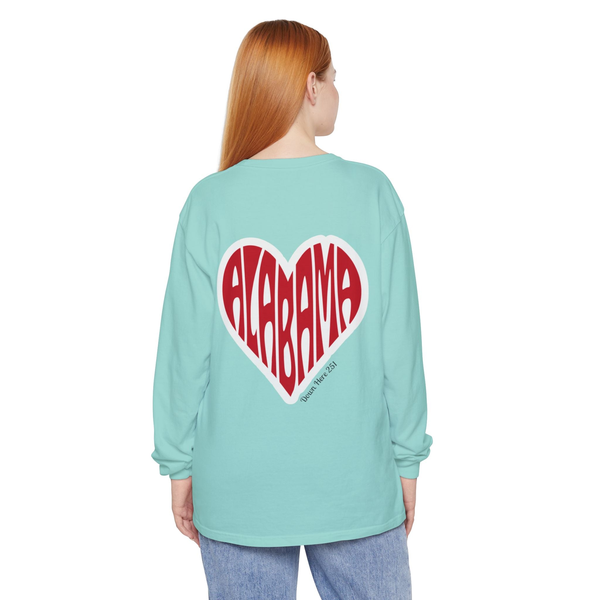 Alabama Heart Long Sleeve Tee