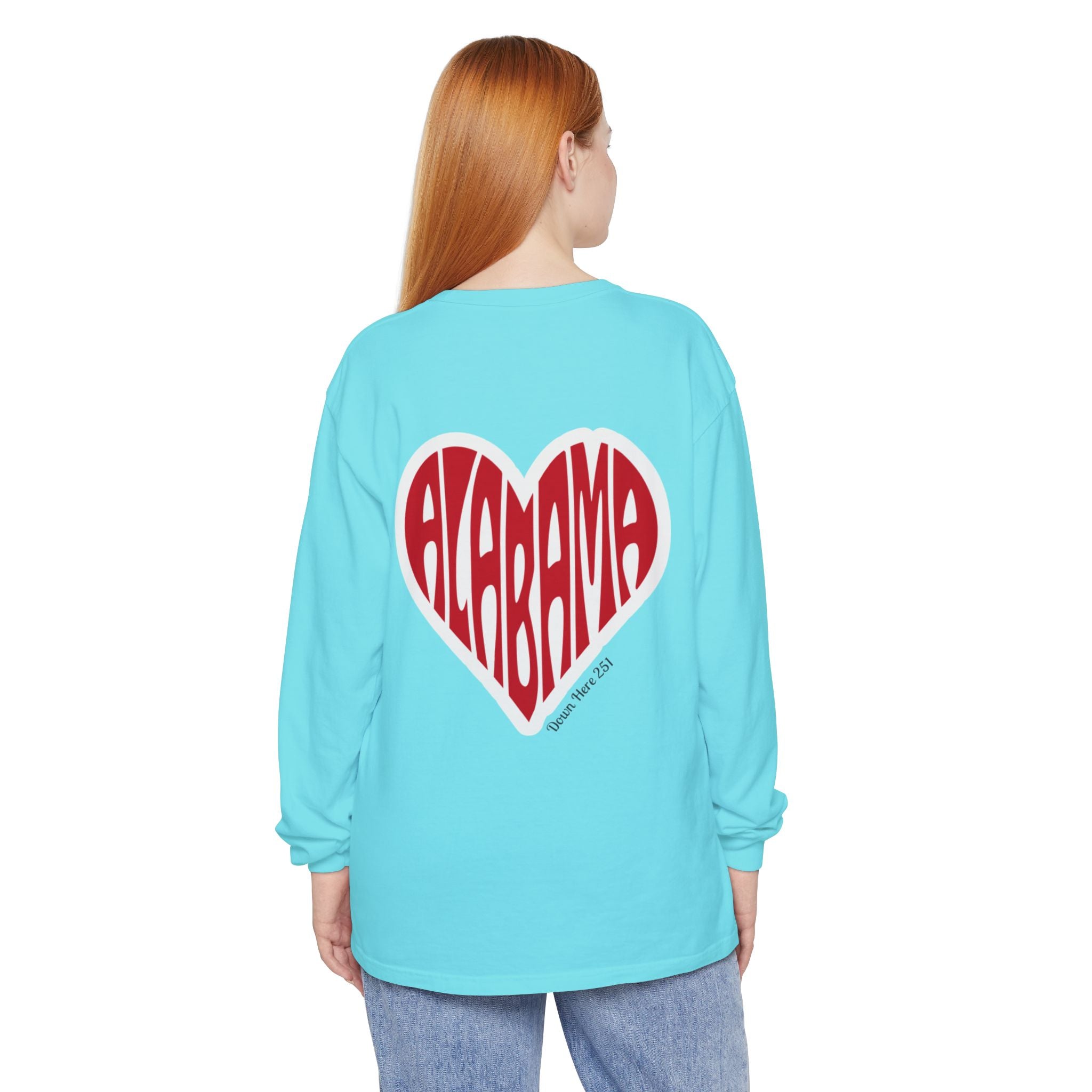 Alabama Heart Long Sleeve Tee