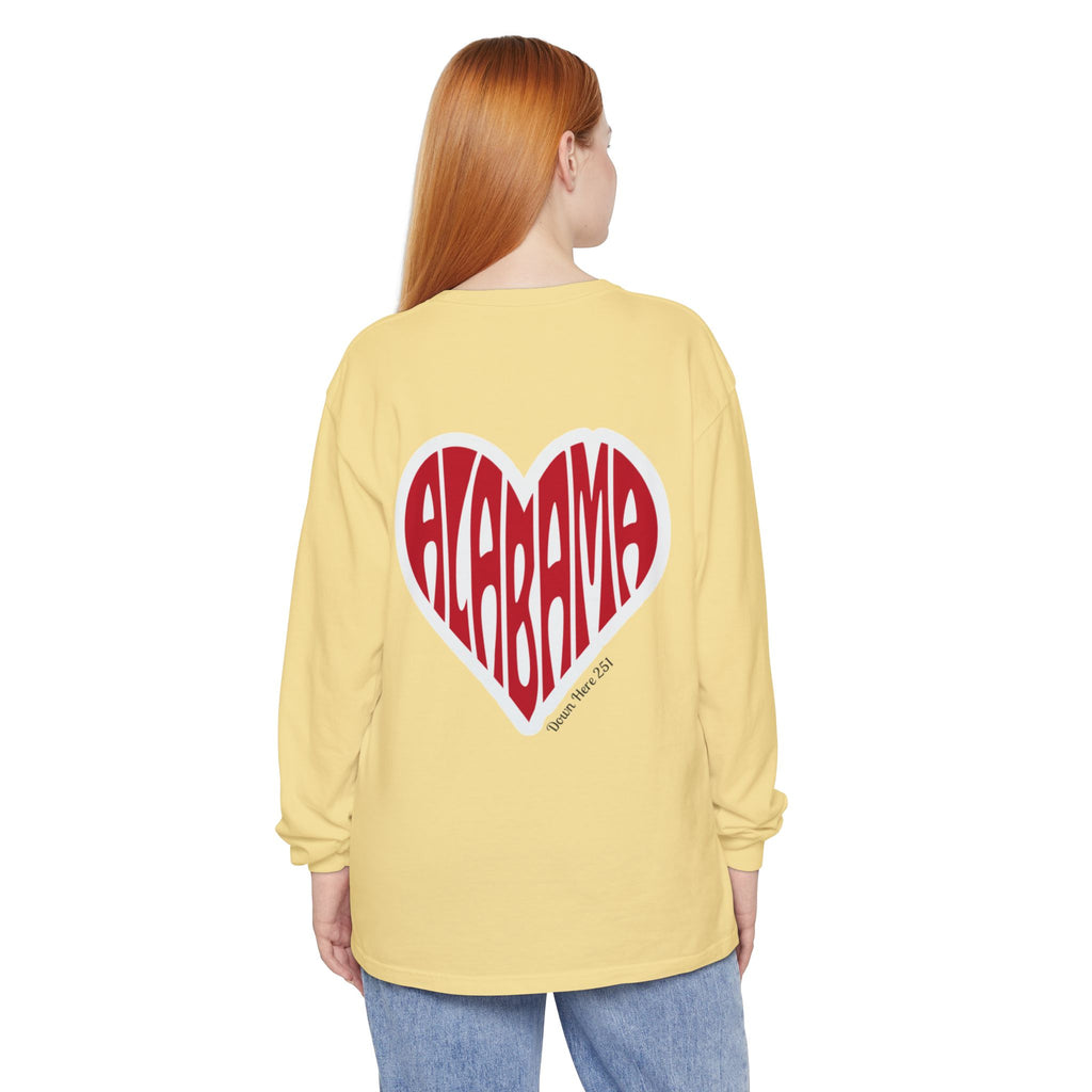 Alabama Heart Long Sleeve Tee