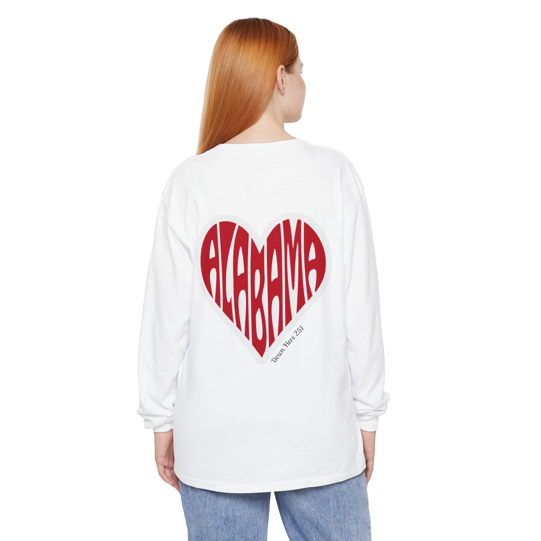 Alabama Heart Long Sleeve Tee