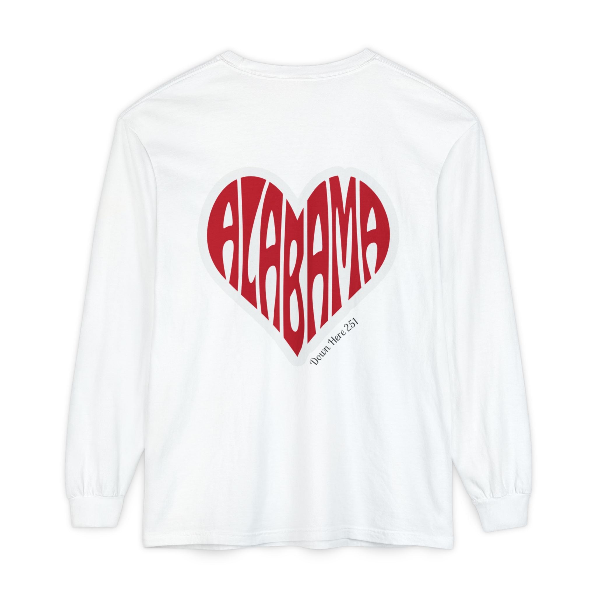 Alabama Heart Long Sleeve Tee