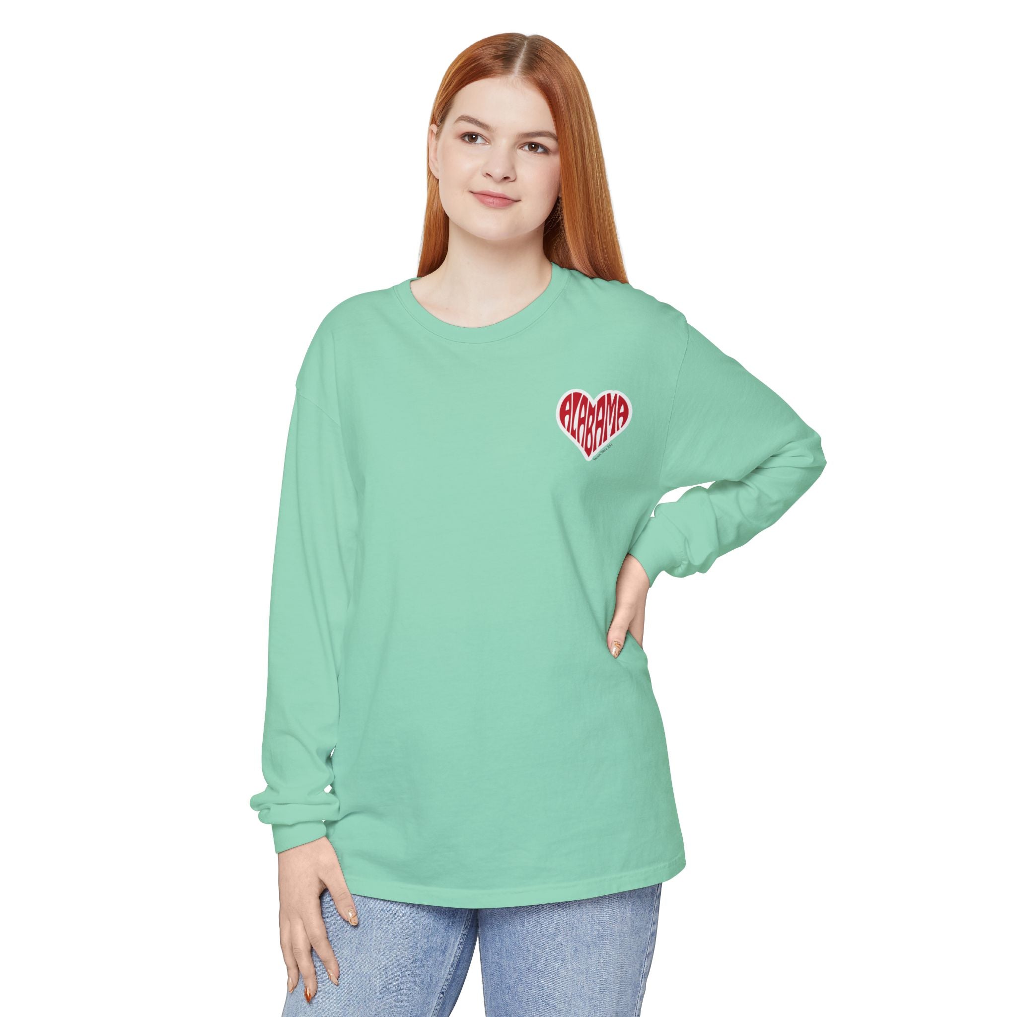 Alabama Heart Long Sleeve Tee
