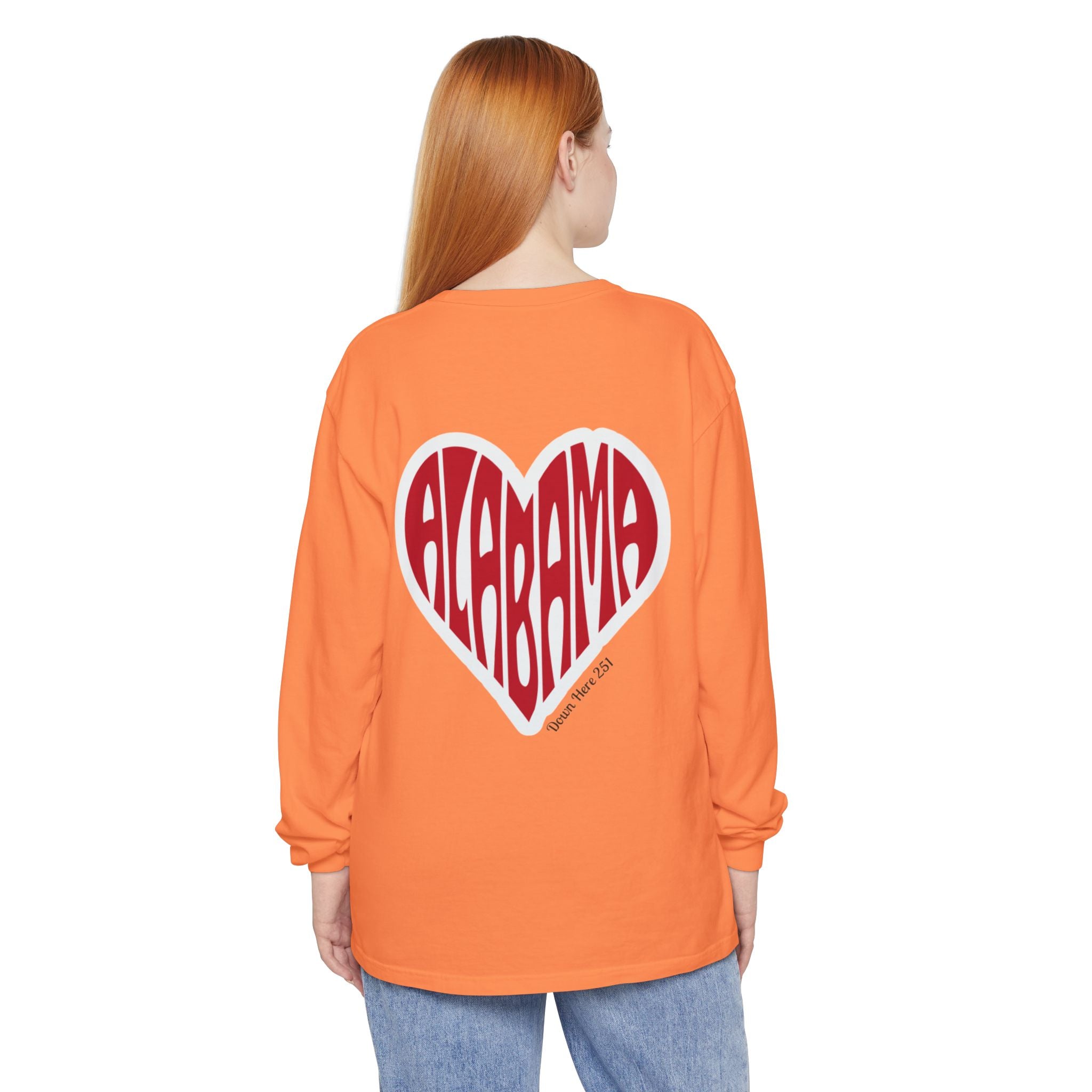 Alabama Heart Long Sleeve Tee