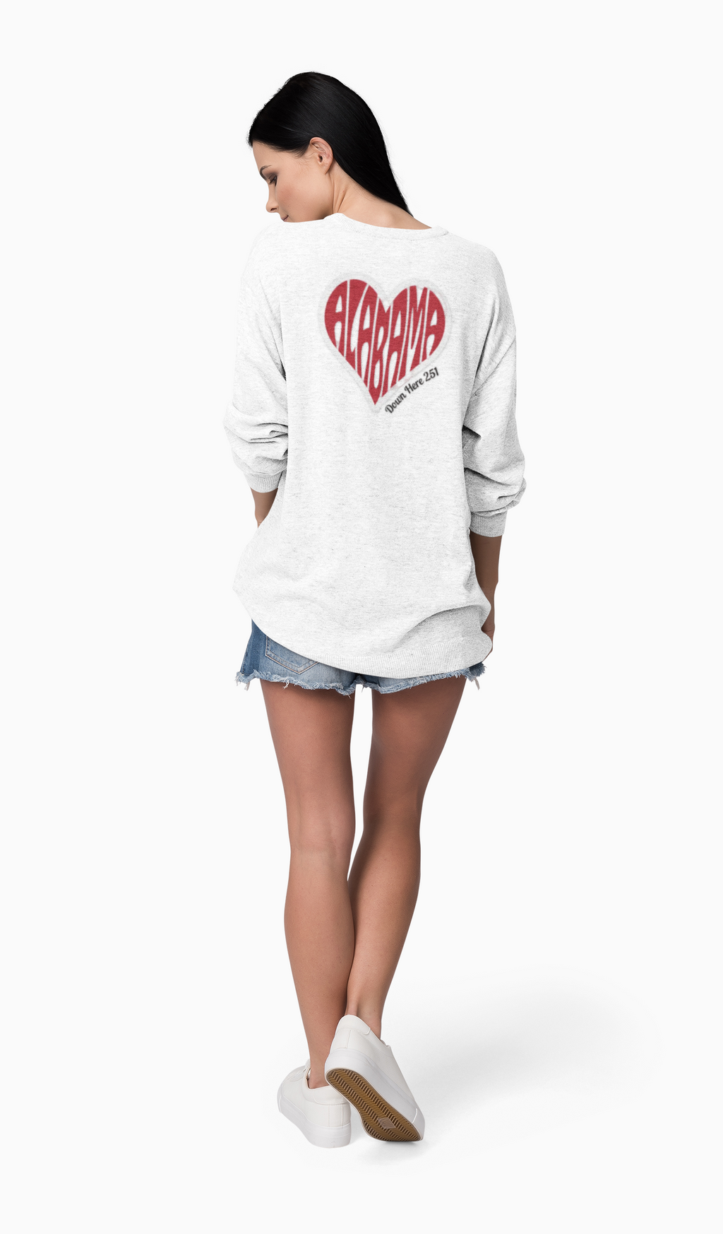 Alabama Heart Long Sleeve Tee
