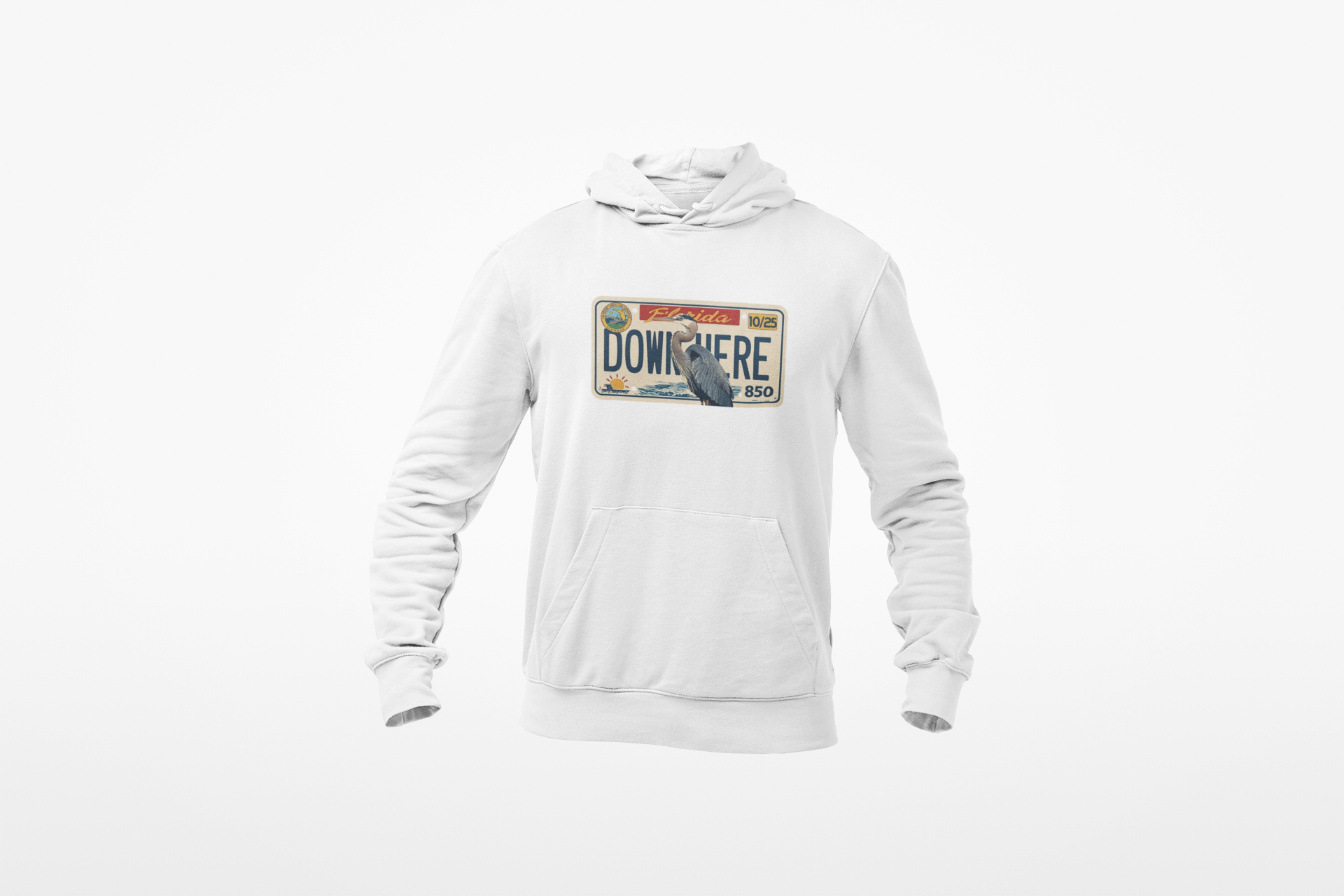 FL Heron Car Tag Hoodie