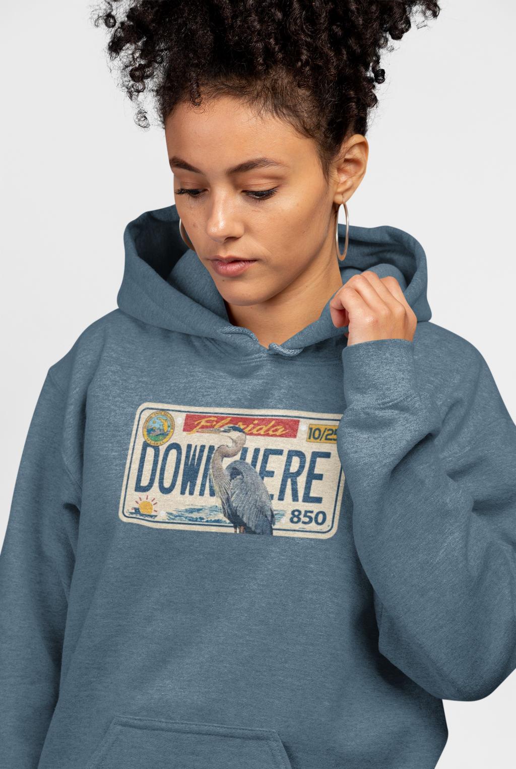 FL Heron Car Tag Hoodie