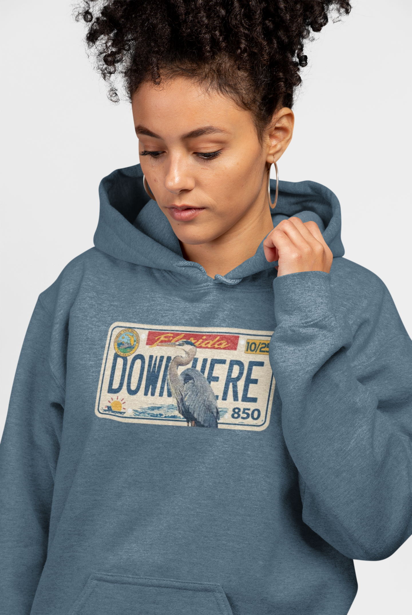 FL Heron Car Tag Hoodie