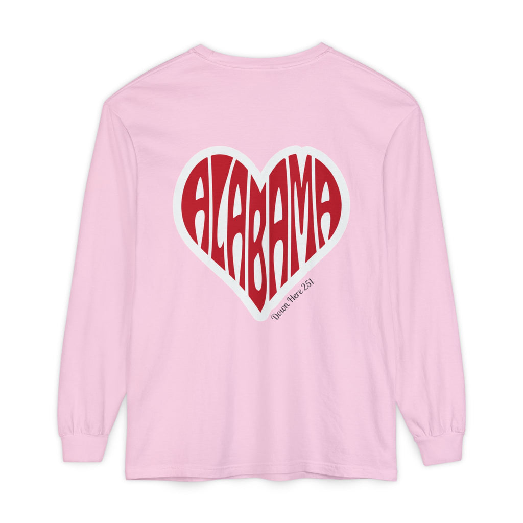 Alabama Heart Long Sleeve Tee