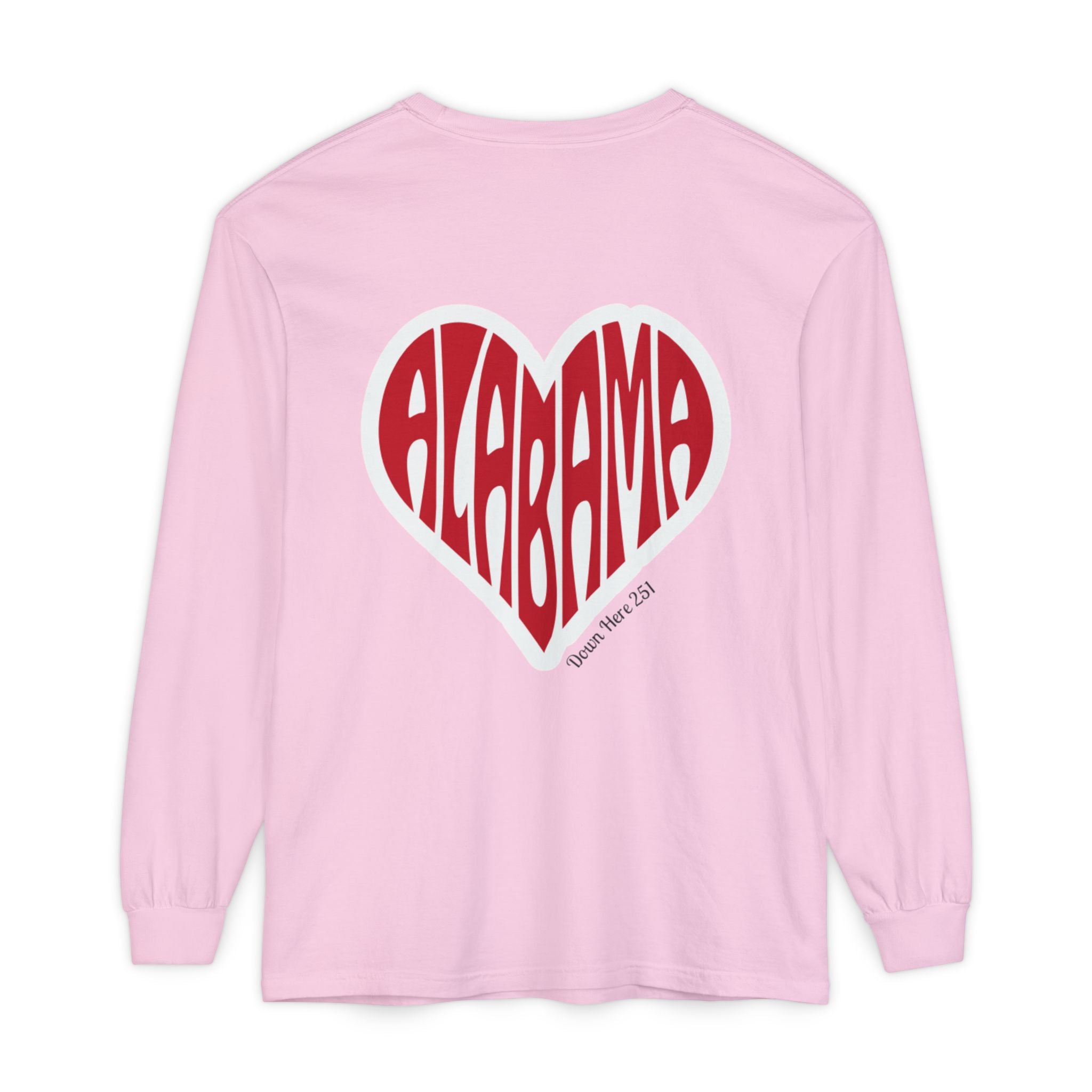 Alabama Heart Long Sleeve Tee
