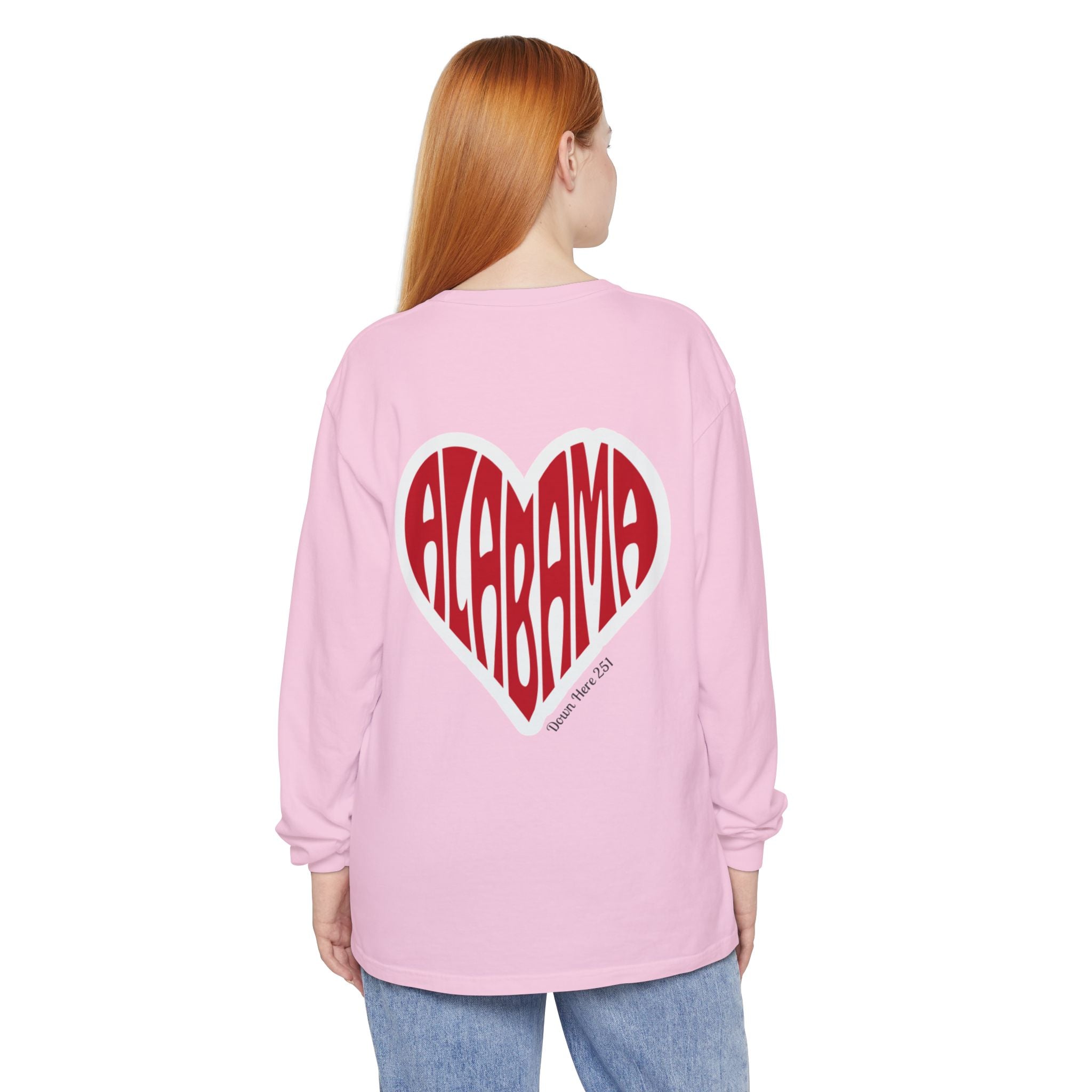 Alabama Heart Long Sleeve Tee
