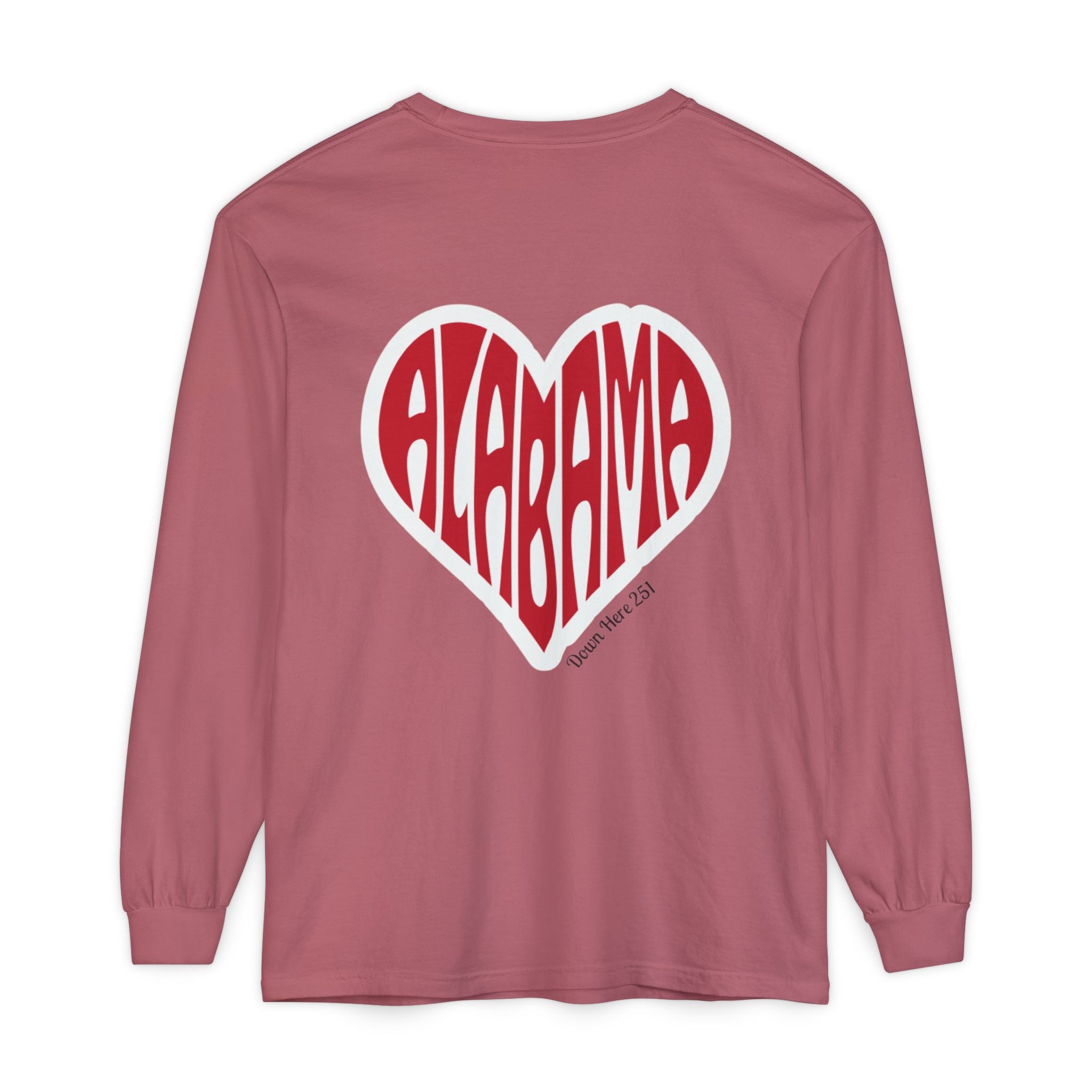 Alabama Heart Long Sleeve Tee