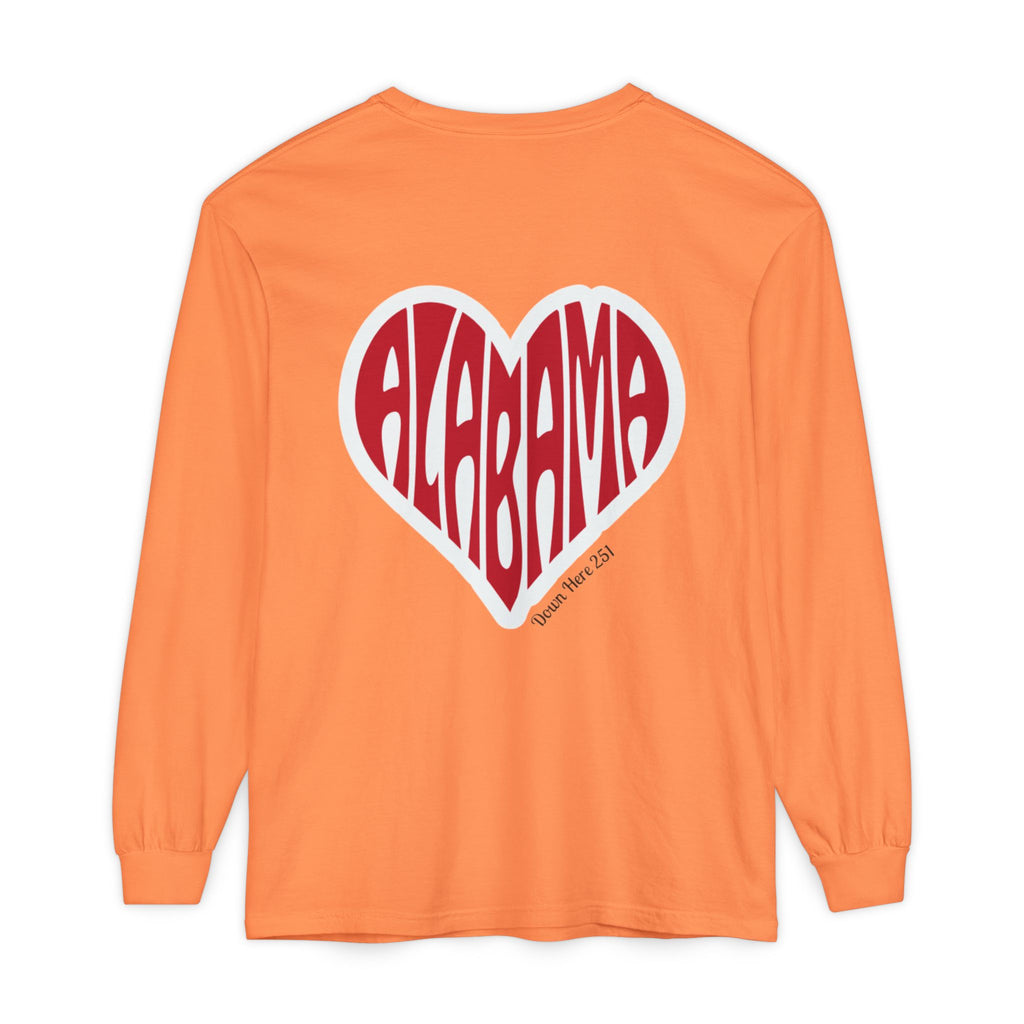 Alabama Heart Long Sleeve Tee