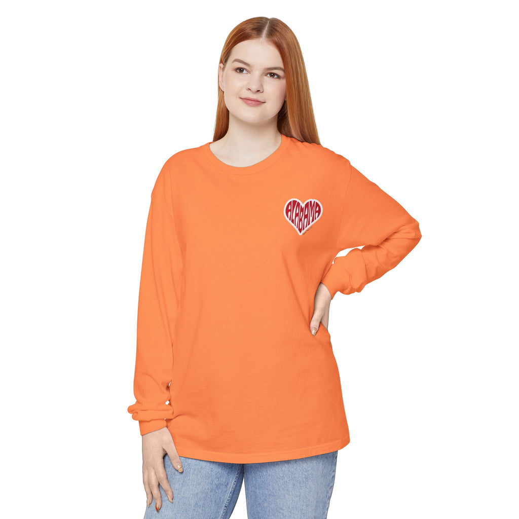 Alabama Heart Long Sleeve Tee