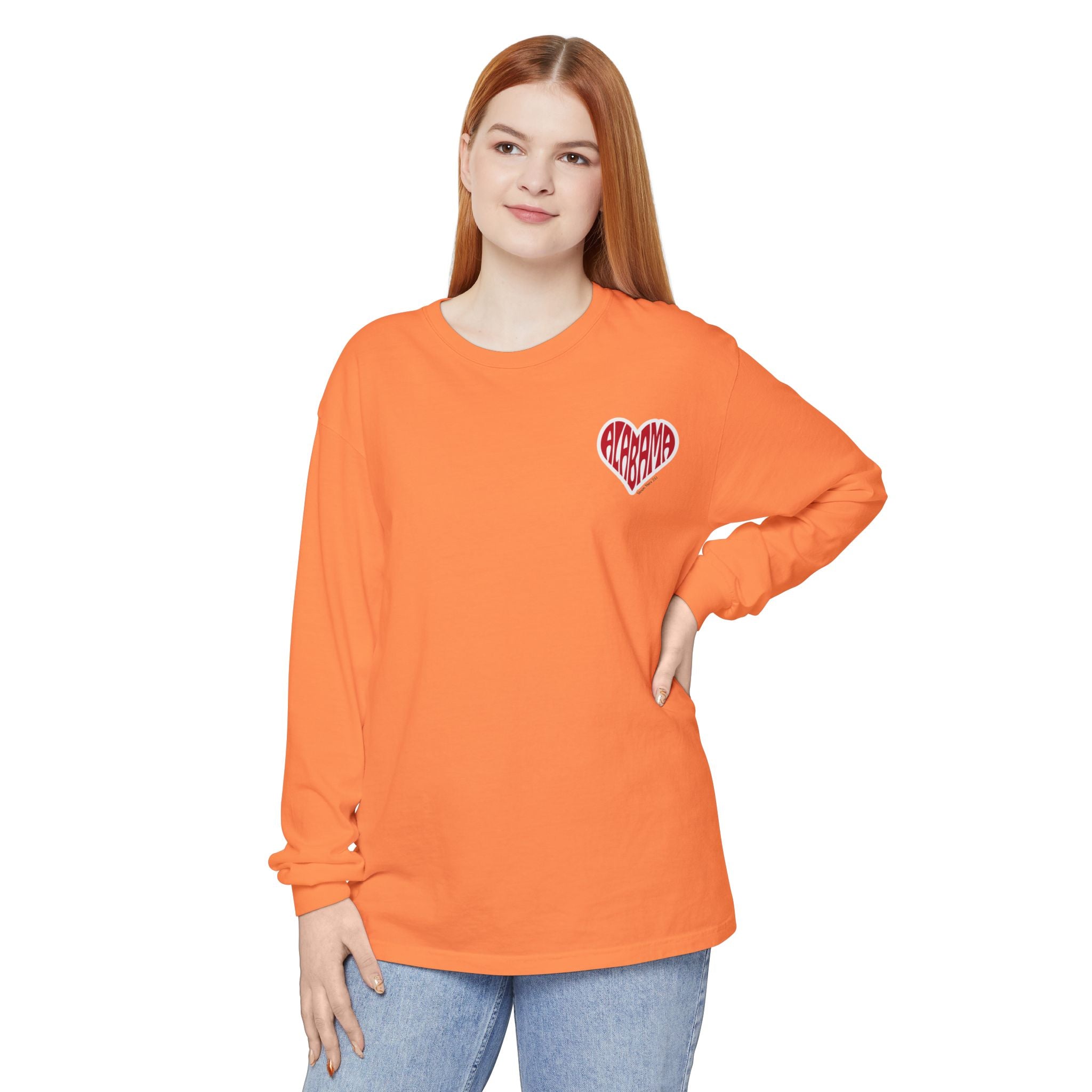 Alabama Heart Long Sleeve Tee