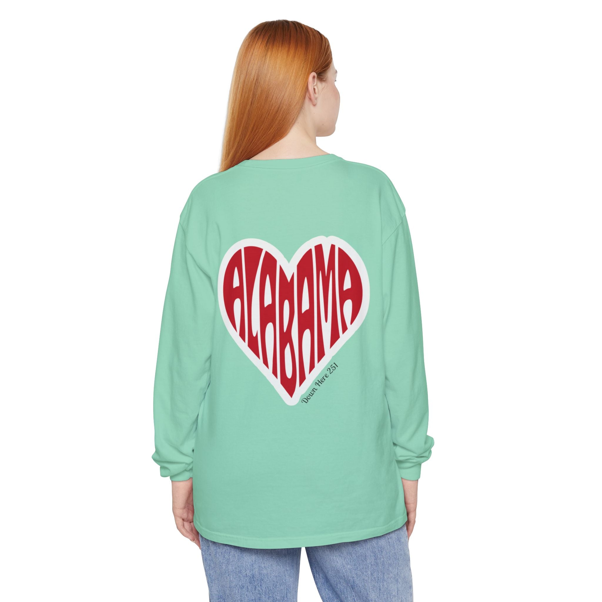 Alabama Heart Long Sleeve Tee
