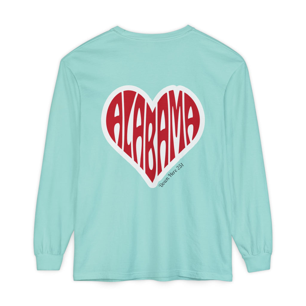 Alabama Heart Long Sleeve Tee