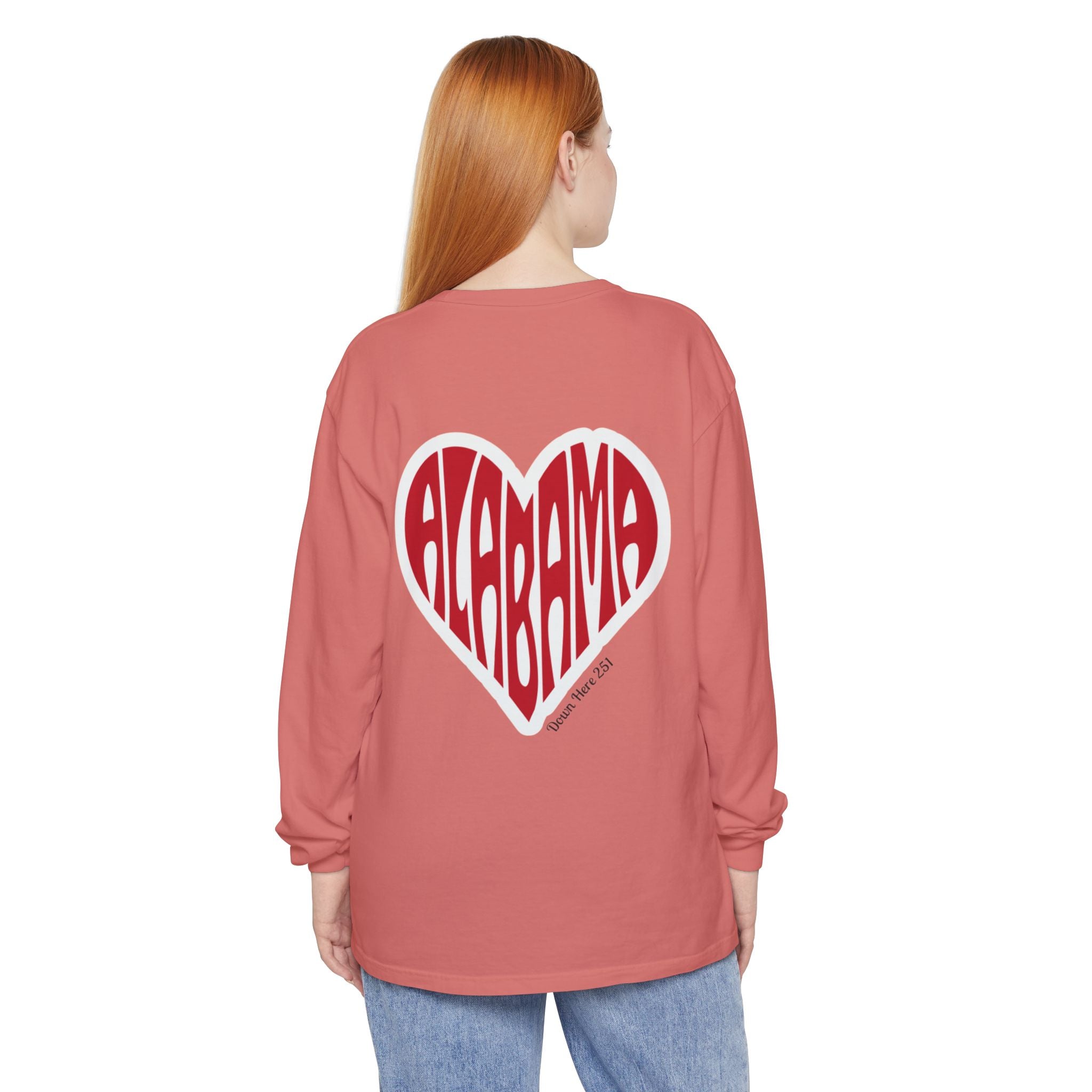 Alabama Heart Long Sleeve Tee