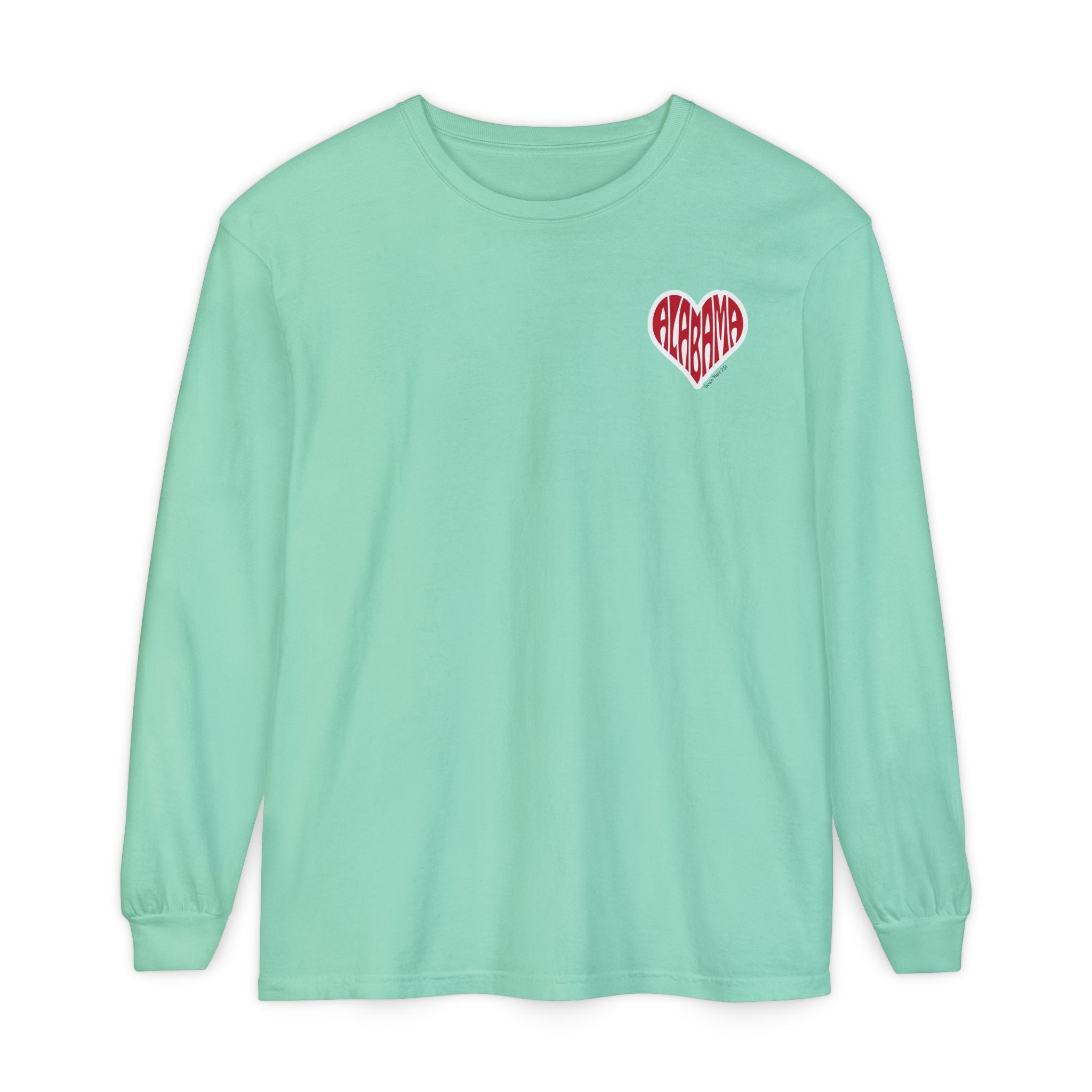 Alabama Heart Long Sleeve Tee