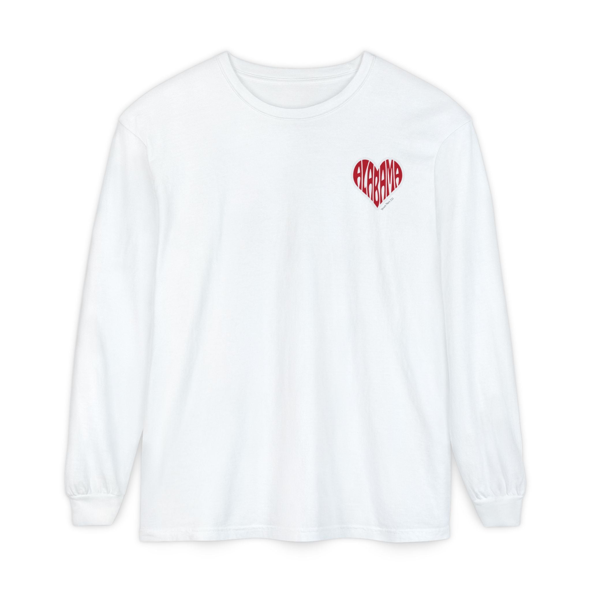 Alabama Heart Long Sleeve Tee